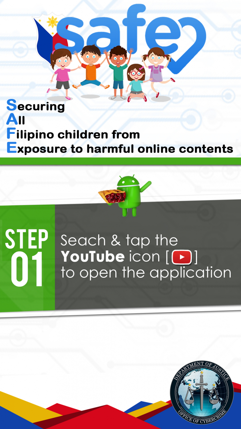 Turn on SAFEty Features of Youtube App on Android Device - Step 1
