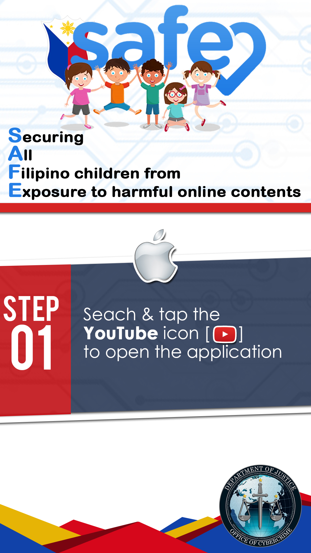 Turn on SAFE Features of Youtube App on IOS Device - Step 1